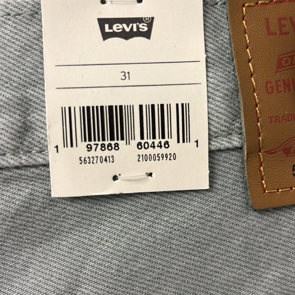 Levi's 501 High Rise Cutoff Jean Shorts Sage Green 31 NWT - Picture 7 of 10